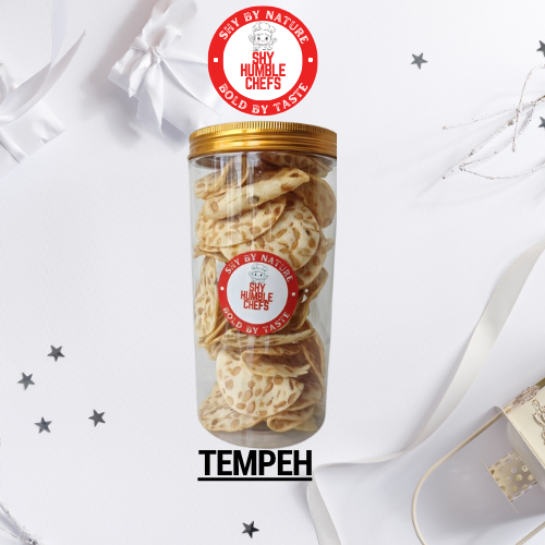 Emping & Tempeh Crackers in Gift Bottles