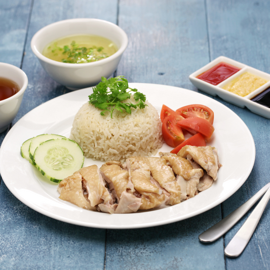 Hainanese Chicken Rice Recipe (Serves 2)