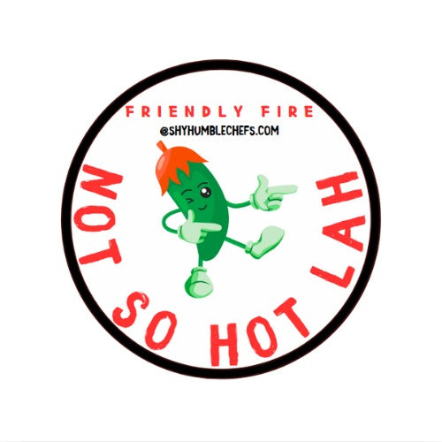 Gentle Kick logo for green sambal chili paste – a mild Indochili-inspired condiment ideal with nasi goreng, nasi padang, or ayam penyet Lucky Plaza