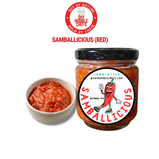 Samballicious – Indonesian chili sambal paste, great with rice, 195ml bottle