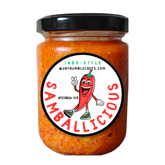 Samballicious – bold Indonesia-style sambal chili, 240ml jar